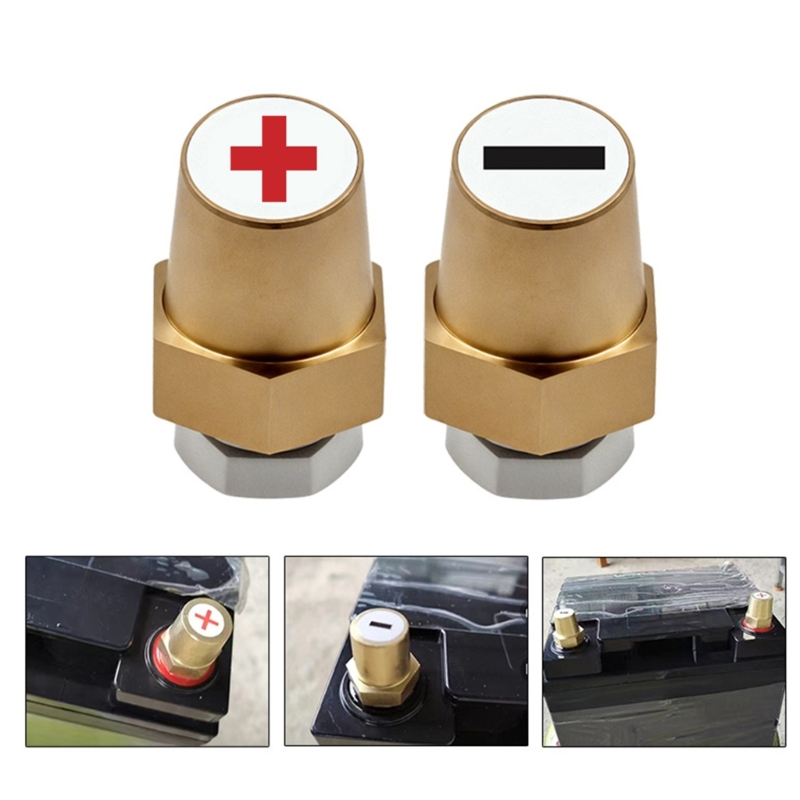 Battery Terminal Clamps Quick Release Brass - 1 paire bornes batterie 12V 24V