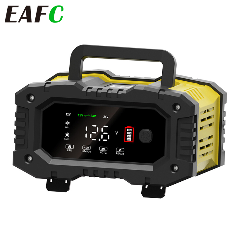 Smart Car Battery Charger 12V 24V 20A - EADavid-Chargeur de batterie de voiture intelligent