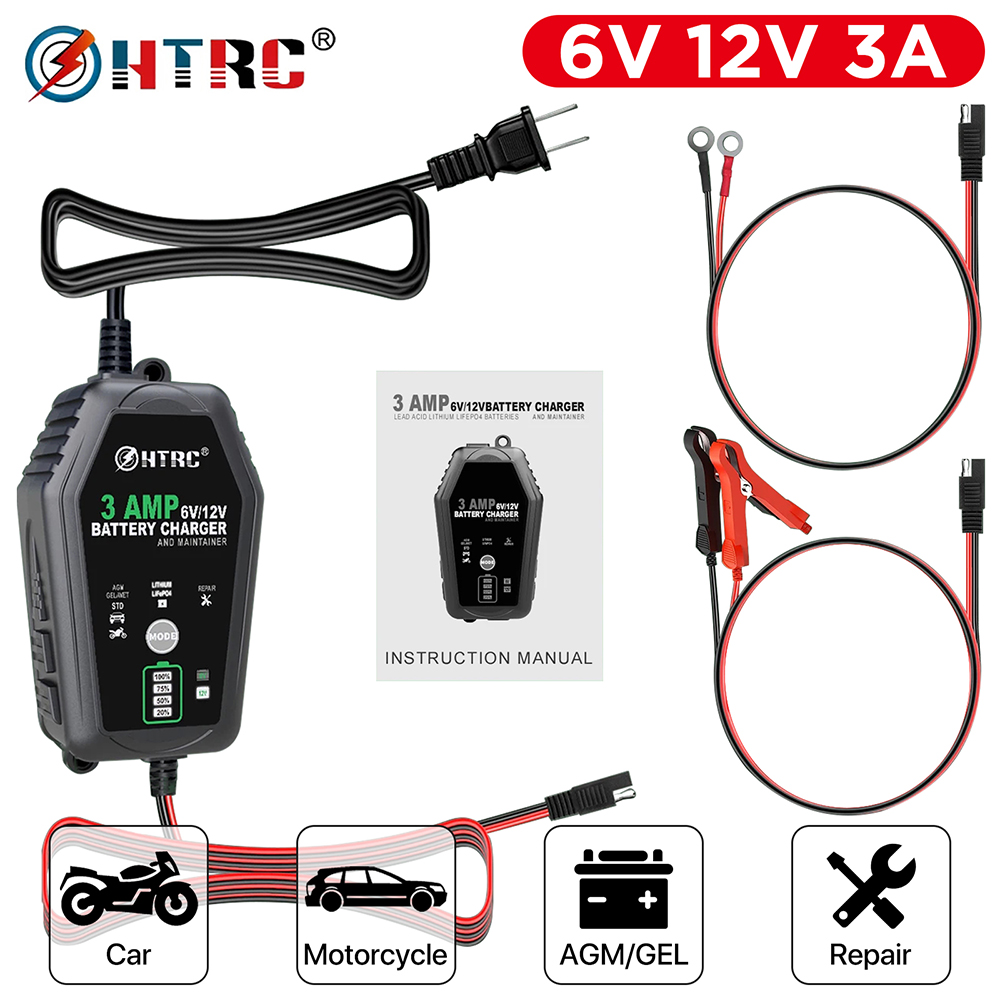 Lifepo4 Battery Charger Smart Automatic - HTRC chargeur de batterie de voiture