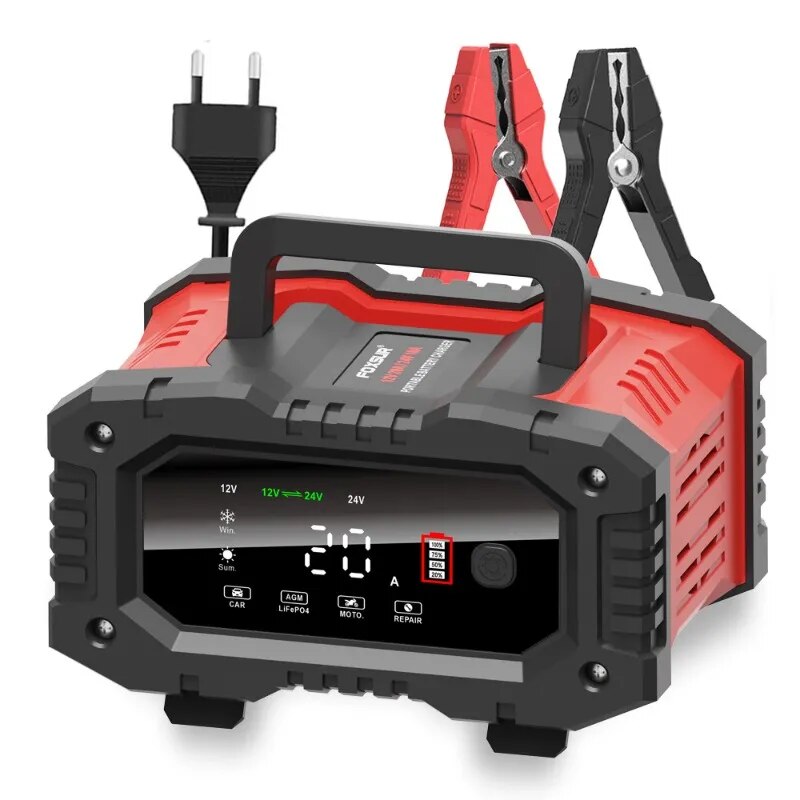 Smart Car Battery Charger 12V 24V 20A - Chargeur de batterie intelligent pour voiture