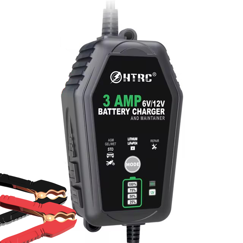 Lifepo4 Battery Charger Smart Automatic - HTRC-Chargeur de batterie intelligent 6V 12V