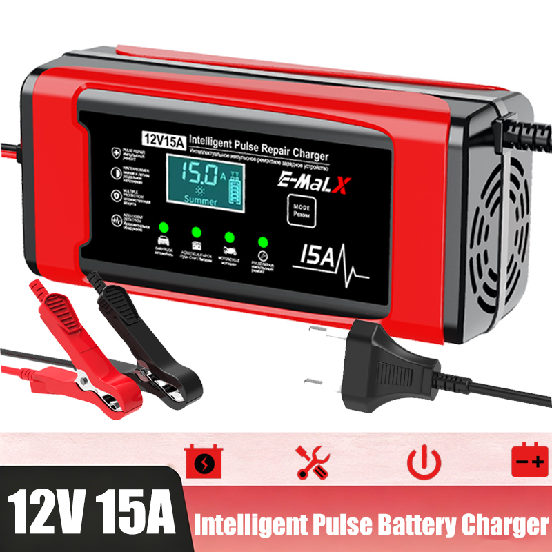 Lifepo4 Battery Charger Smart Automatic - Chargeur de batterie intelligent 12V 15A