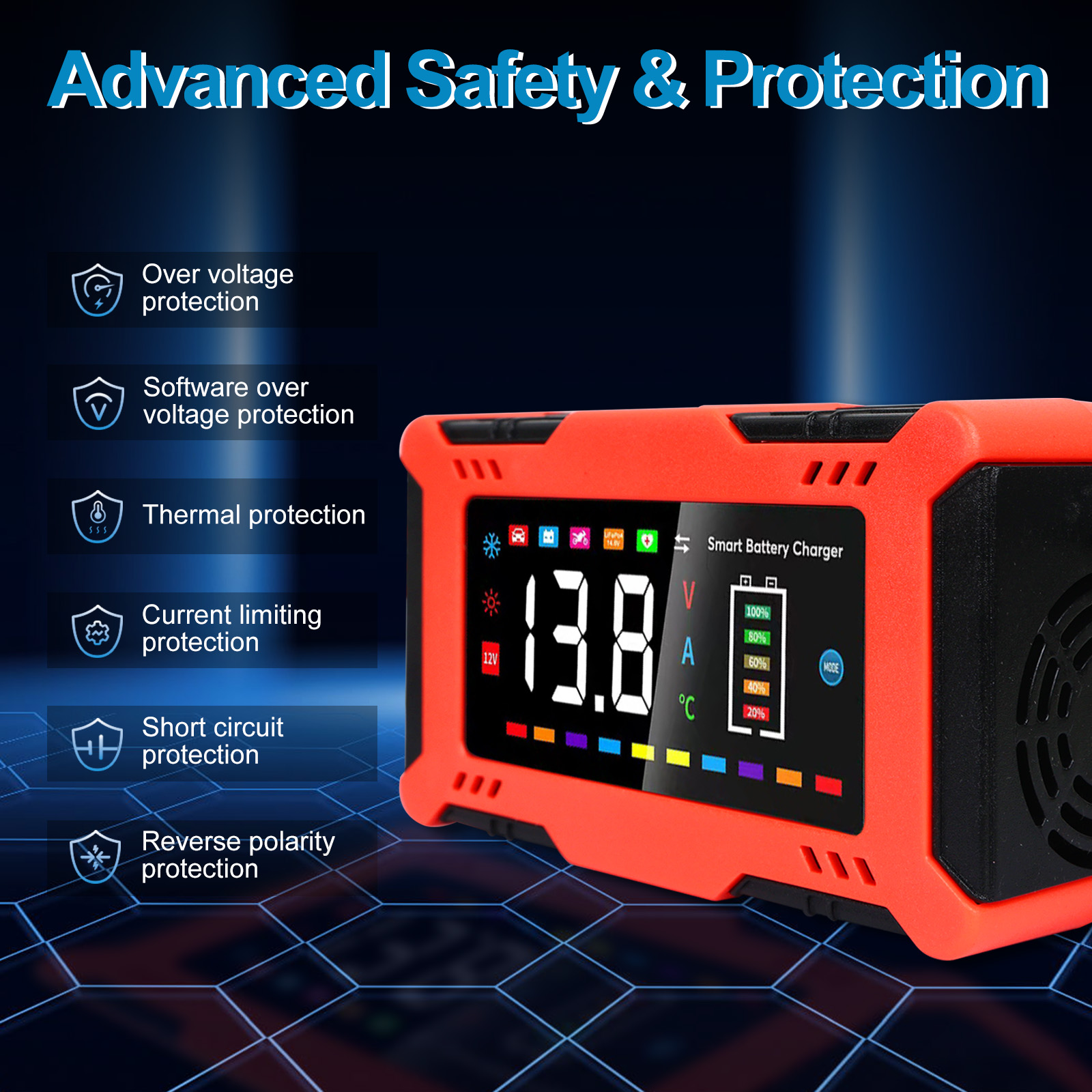 Chargeur de batterie de voitur - Lifepo4 Battery Charger Smart Automatic avis et prix
