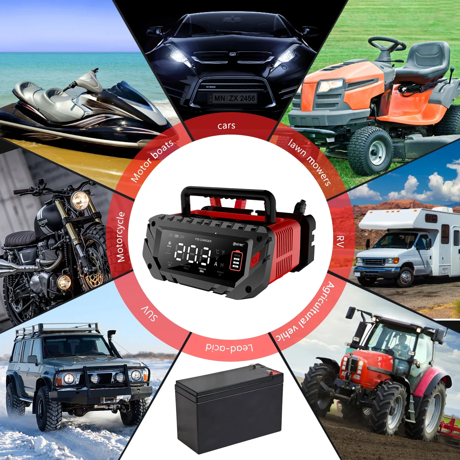 EAFC 30A chargeur de batterie  - Lifepo4 Battery Charger Smart Automatic avis et prix