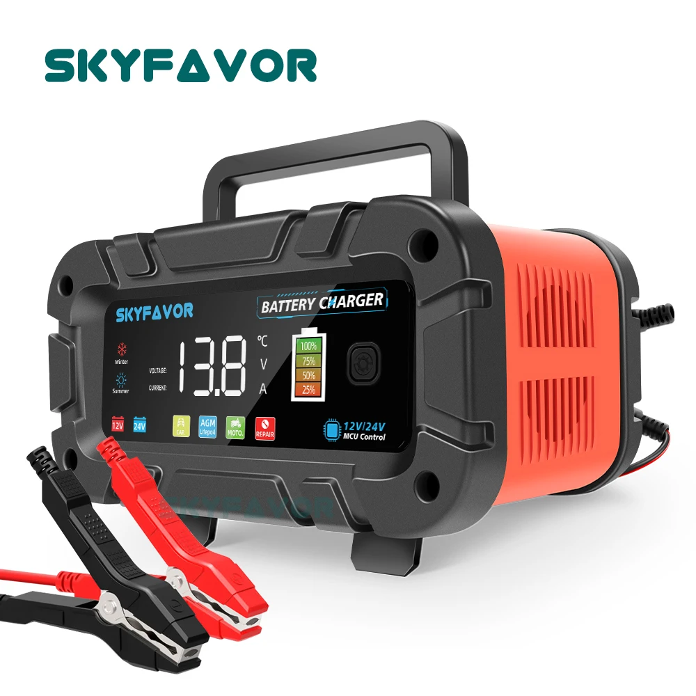 Chargeur de batterie intellige - Smart Car Battery Charger 12V 24V 20A avis et prix