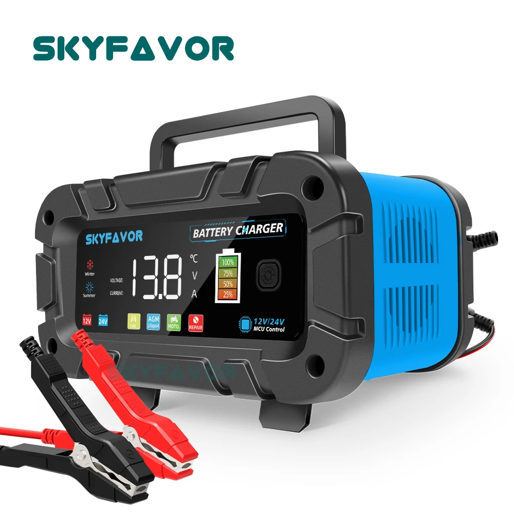 Chargeur de batterie intellige - Smart Car Battery Charger 12V 24V 20A avis et prix