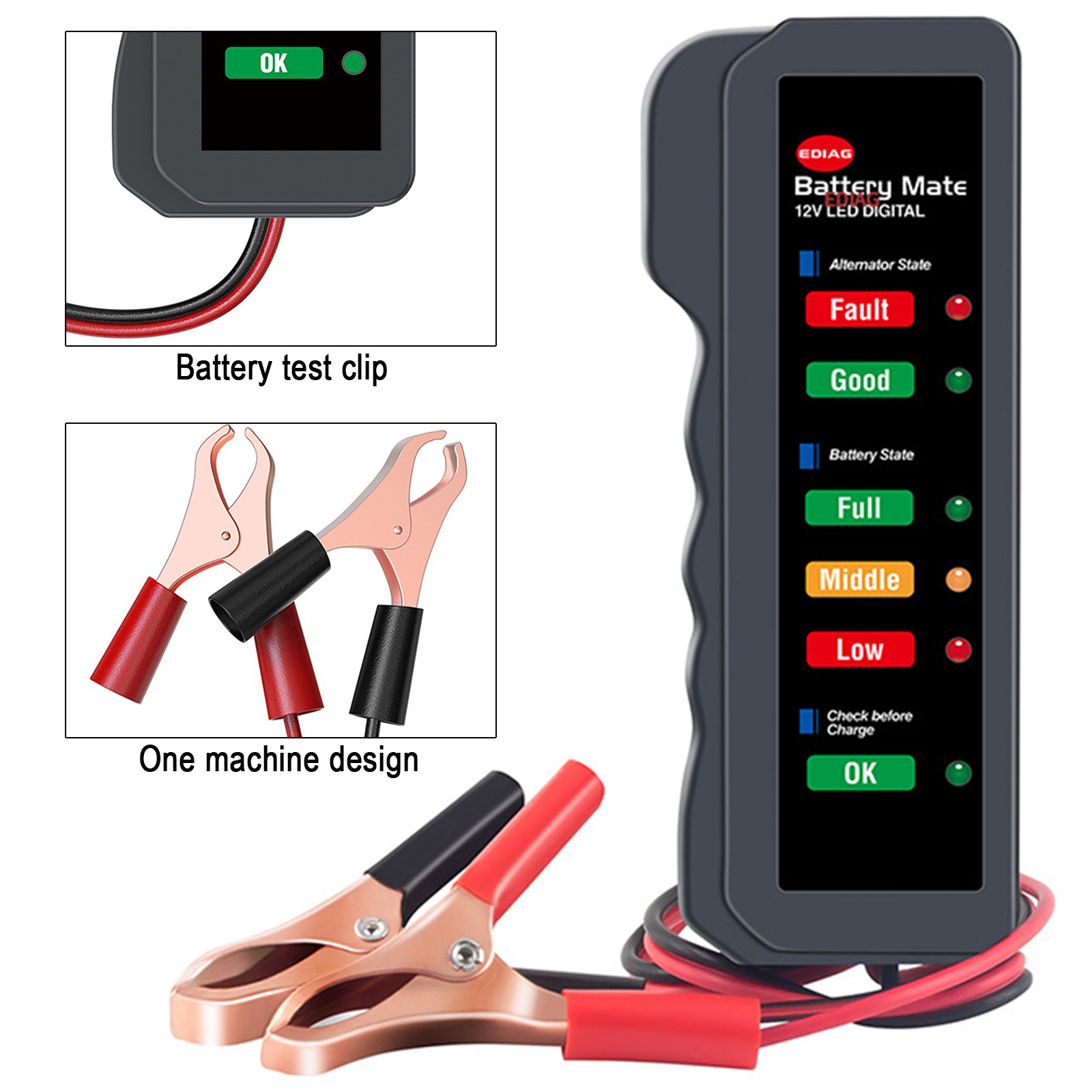 Mini testeur de batterie de vo - Alternator Tester Digital Diagnostic Tool avis et prix