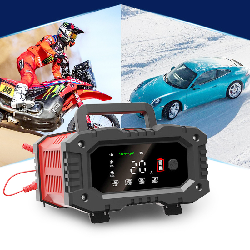 EADavid-Chargeur de batterie d - Smart Car Battery Charger 12V 24V 20A avis et prix