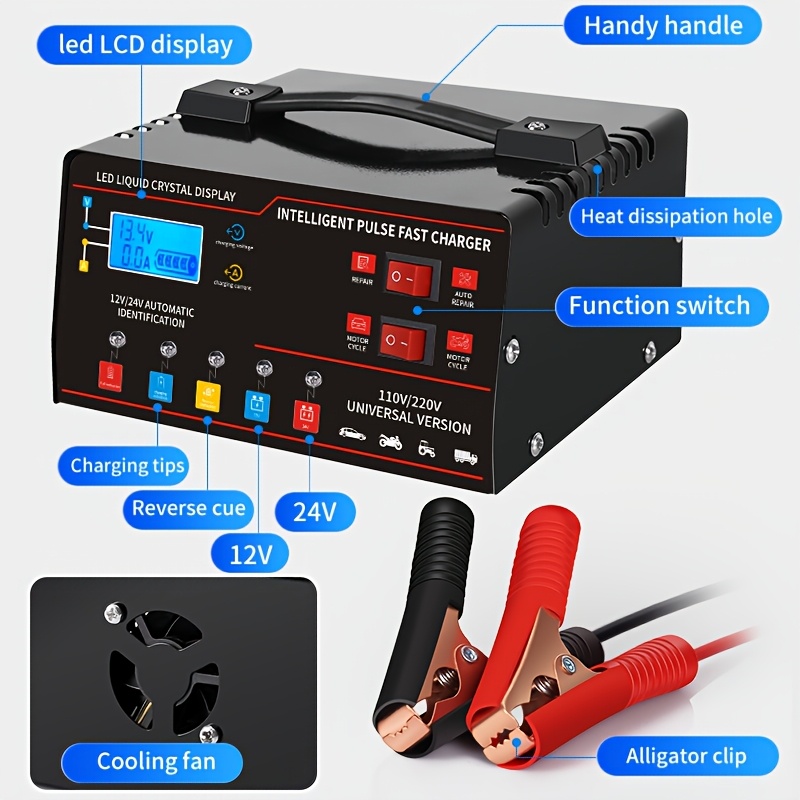 Chargeur de batterie intellige - Lead Acid Battery Pulse Repair Desulfator avis et prix