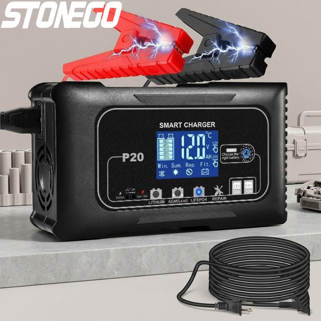 Chargeur de batterie intellige - Lead Acid Battery Pulse Repair Desulfator avis et prix