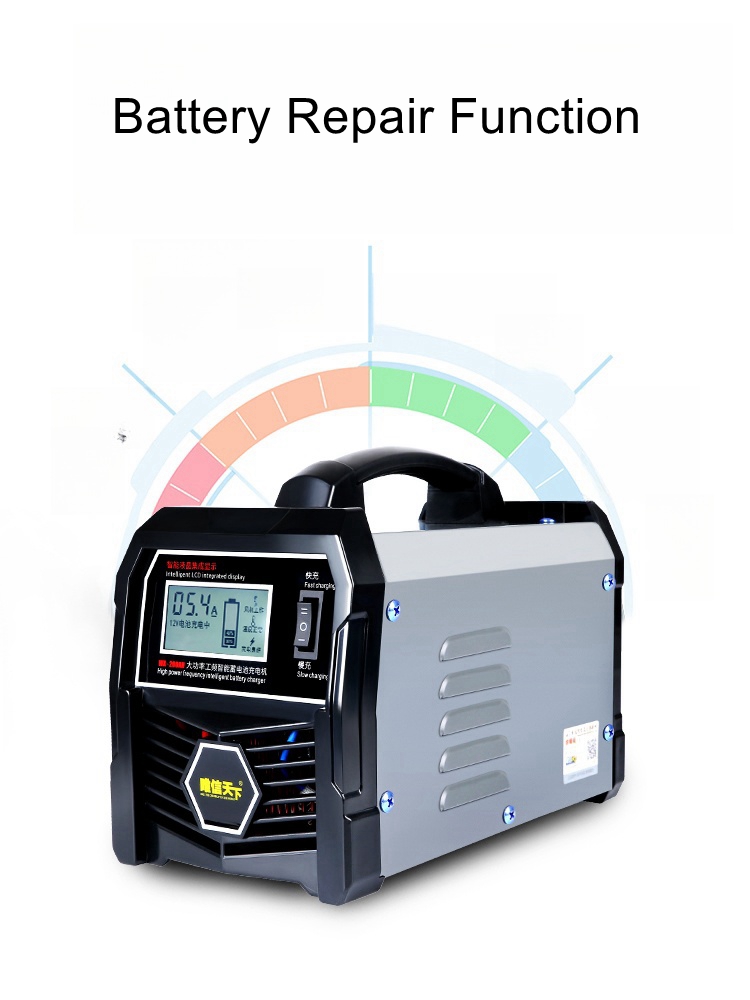 Chargeur de batterie 12V/24V h - Smart Car Battery Charger 12V 24V 20A avis et prix