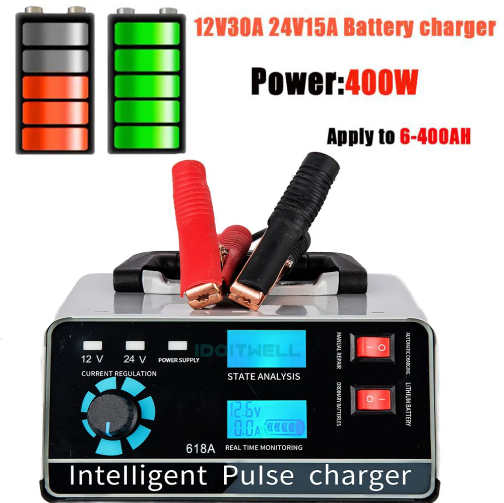 Chargeur de batterie intellige - Lead Acid Battery Pulse Repair Desulfator avis et prix