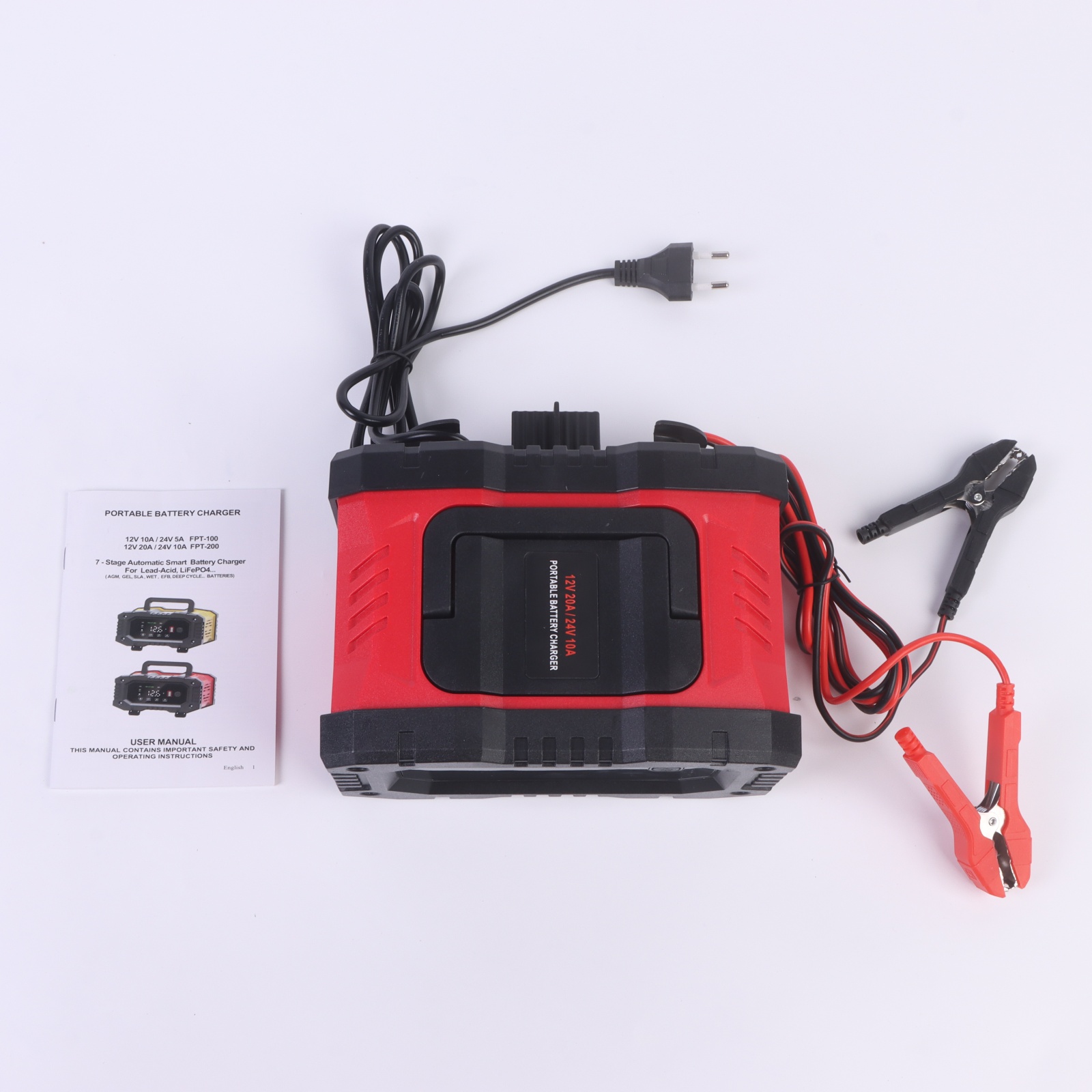 Chargeur de batterie 12V 20A / - Smart Car Battery Charger 12V 24V 20A avis et prix
