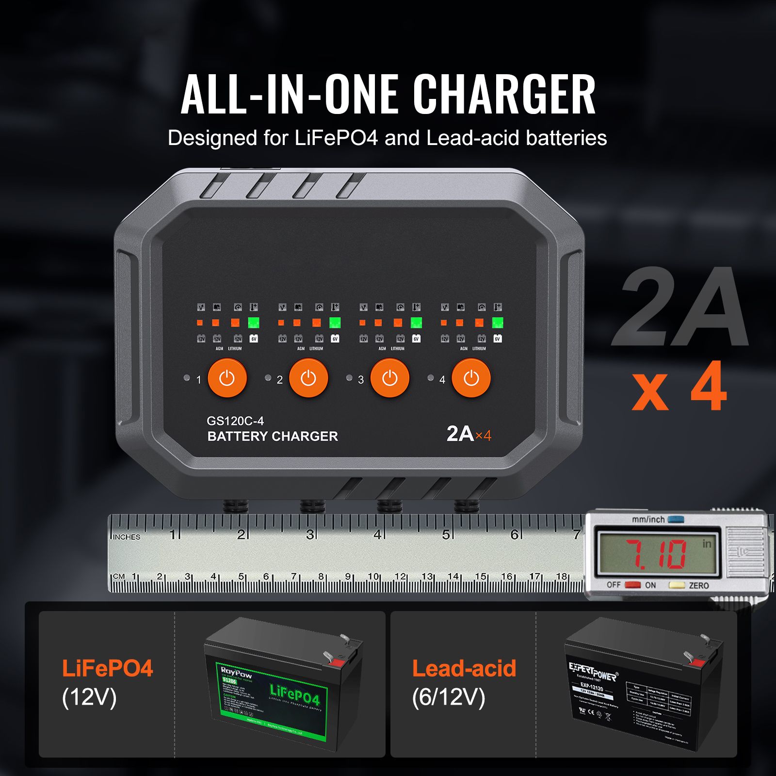 Chargeur de batterie intellige - Lifepo4 Battery Charger Smart Automatic avis et prix