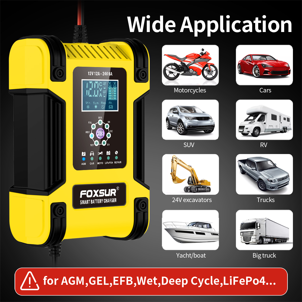 Chargeur de batterie intellige - Lifepo4 Battery Charger Smart Automatic avis et prix